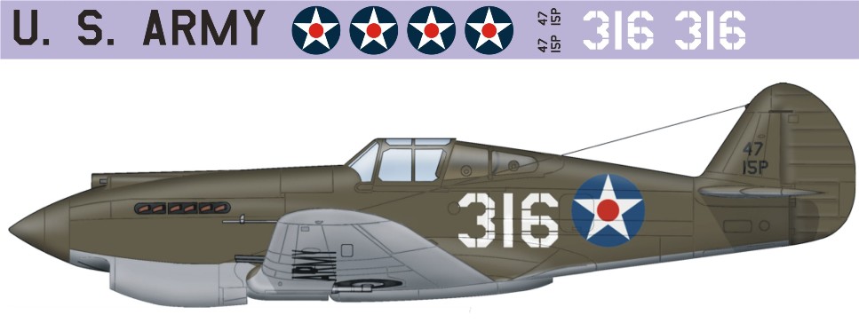 Декаль P-40B Tomahawk