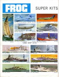 Catalogue FROG 1957. British Edition. Side 1