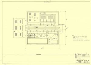 Airfield Control Tower - сканированный лист оригинального чертежа модели FROG (проект 1972 г.)