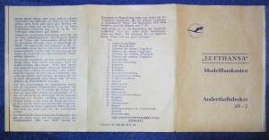 Lufhansa Modelbaukasten AN-2 Rundflugmachine