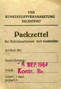 “DC-8” - первое издание предприятия VEB KVZ