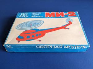 Сборная модель вертолета МИ-2
