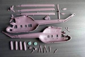 Сборная модель вертолета МИ-2