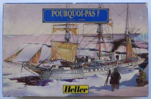 "Pourcoi Pas?" (79861) - коробка из комплекта фирмы "Heller", масштаб 1/100, 1996 г.