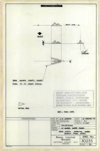 North-American F-86E “Sabre” - сканированный лист оригинального чертежа FROG